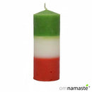 Velón Verde Blanco y Rojo