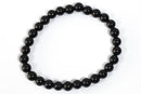 Pulsera obsidiana negra bola 6mm
