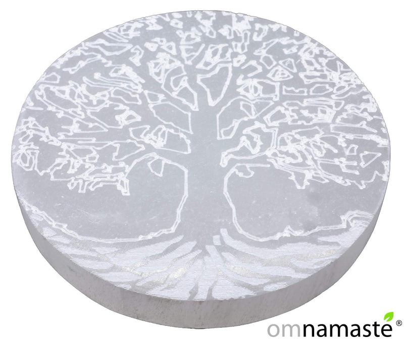 Placa Selenita Árbol de la Vida 10cm