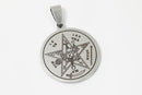Colgante acero tetragramatón 2.5cm grabado