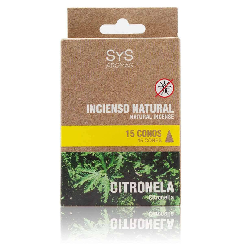 Incienso natural 15 conos citronela