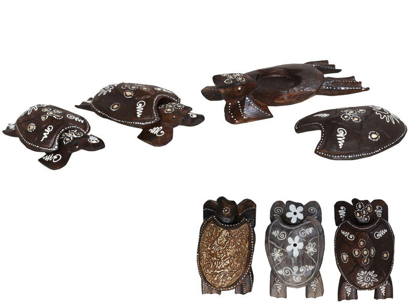 Tortuga madera pequeña (12cm aprox)