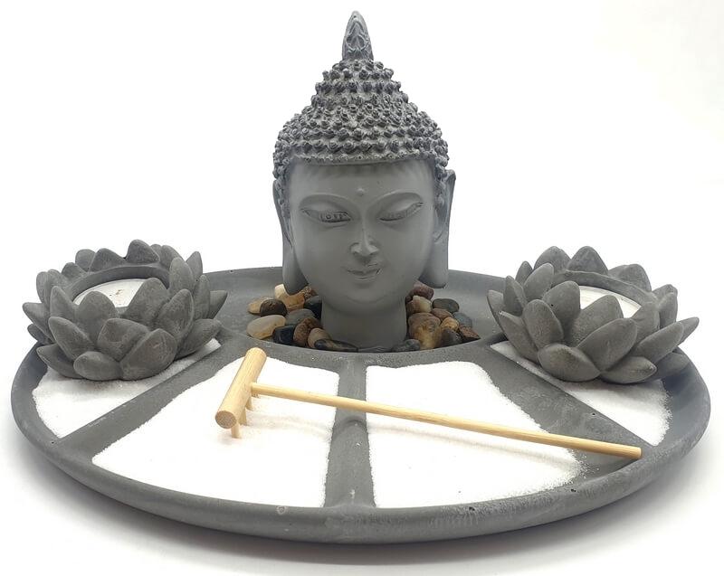 Jardín Zen Cabeza de Buda 28cm