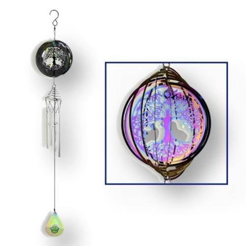 Móvil de acero Árbol de la vida con tubos