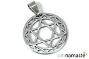 colgante acero estrella de david 2x2.5cm