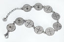 pulsera acero 10 medallas san benito