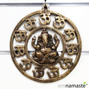 Colgante Bronce Ganesha círculo Om