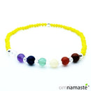 Pulsera Minerales 7 chakras plata