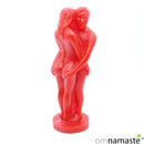 vela pareja unión roja