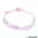 pulsera cuarzo rosa oval