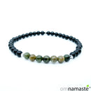 Pulsera Pareja Turmalina Verde y Rosa