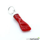 Colgante puño de Resina con plata