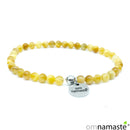 Pulsera ojo de tigre dorado bola 5mm