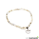 Pulsera labradorita bola 4mm facetada