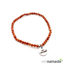 Pulsera bola 2mm facetada venturina dorada