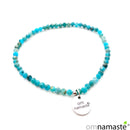 Pulsera bola facetada apatita