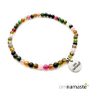 pulsera turmalina multicolor bola 4mm