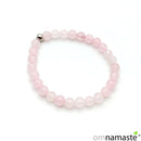 pulsera cuarzo rosa 6mm