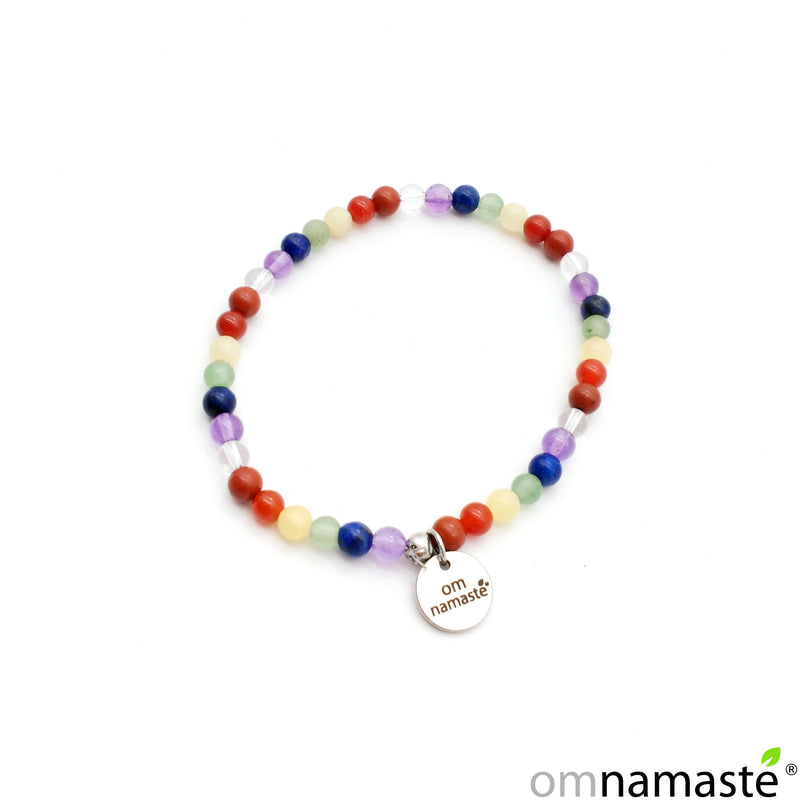 Pulsera 7 chakras bola 4mm