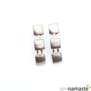 Pendientes Cuadrados Colgantes de acero