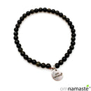 Pulsera Obsidiana Dorada bola 5mm