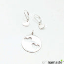 Conjunto Plata Corazones