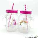 Jarra Cristal Arcoiris y Unicornio