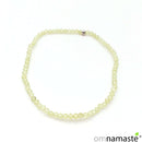 Pulsera bola 2mm facetada olivino