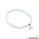 Pulsera Aguamarina bola 4mm