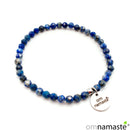 Pulsera lapislázuli facetada bola 4mm