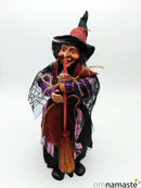 Bruja 25cm traje tela con cajita