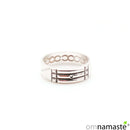 Anillo Plata Geometría Atlante Talla 16