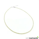 Gargantilla Mineral Olivino con Cierre de Metal