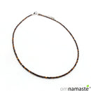 Gargantilla Mineral Ojo de Tigre con Cierre de Metal