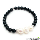 Pulsera Ónix y Perlas