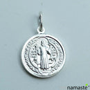Medalla san benito plata 2cm