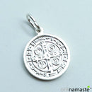 Medalla san benito plata 2cm