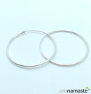 pendiente aro plata (3cm)