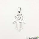 Colgante acero Mano de Fatima 3x2cm