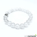 pulsera cuarzo transparente bola 8mm