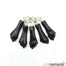 Figa puño Mano Poderosa Resina negro