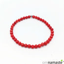 Pulsera Protección Coral bola 4mm
