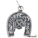 Colgante Herradura Trébol Plata