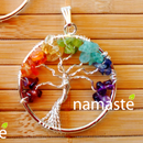 Colgante Árbol de la Vida Mineral 7 Chakras 3,5 cm