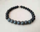 Pulsera Ónix con Hematite mate