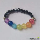 Anillo Elástico Chakras y Plata