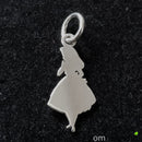 Colgante plata Silueta Alicia