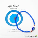 Pulsera cristal ojo turco y plata