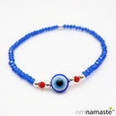 Pulsera cristal ojo turco y plata