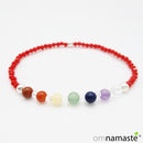 Pulsera Minerales 7 chakras plata